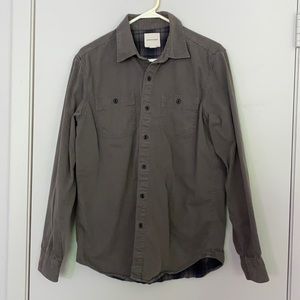 Men’s fleece line button down